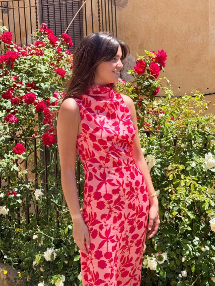 Ali pink kjole for engroshandel hos MindTraveler