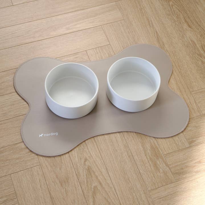 Nordog – wholesale Pet food mat – Dog – Placemat for dog bowls (cappuccino)