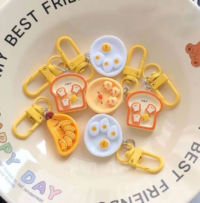 K-Wonderland - Wholesale Keychain - Women's - Breakfast Mini Keyring Key Chain Collection- Open Pack0