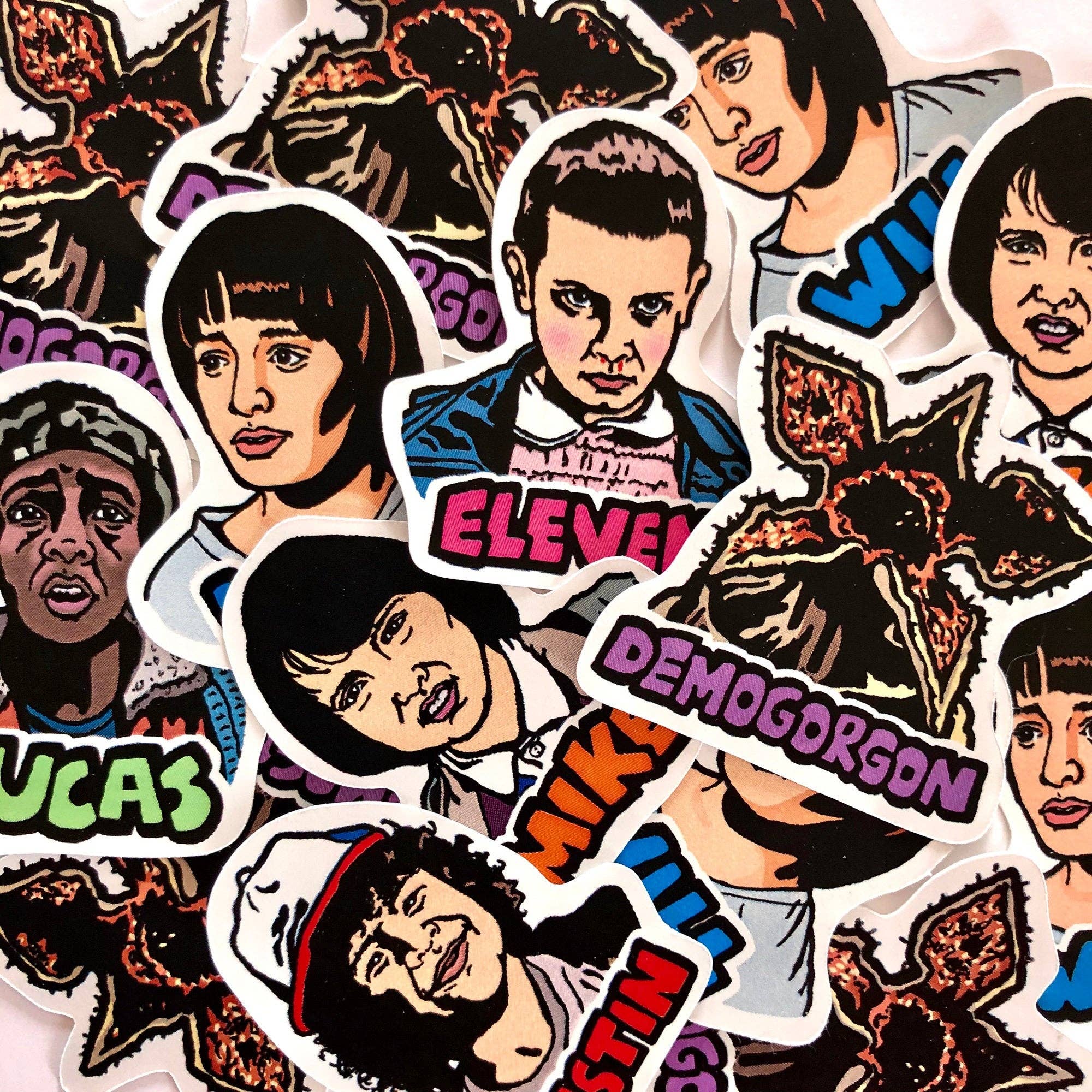 Design Corner – Engroshandel Klistermærke – Stranger Things klistermærker i udstanset sæt, 6 stk.2