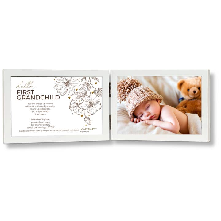 The Grandparent Gift Co. Inc. - Wholesale Picture Frame - Kids & Baby - First Grandchild Photo Frame Christian Scripture 4x6 3131C-F