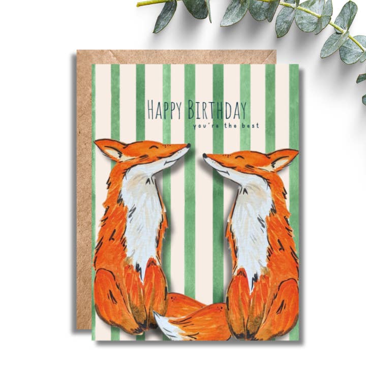 Renard d'anniversaire pour la vente par Amy Rae Maker