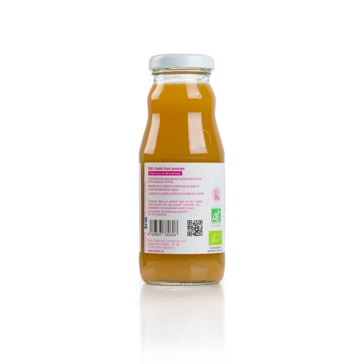 ekolo - Wholesale Fruit Juice - Apple and Mango Juice, 100% squeezed, 12 units x 200 ml.5