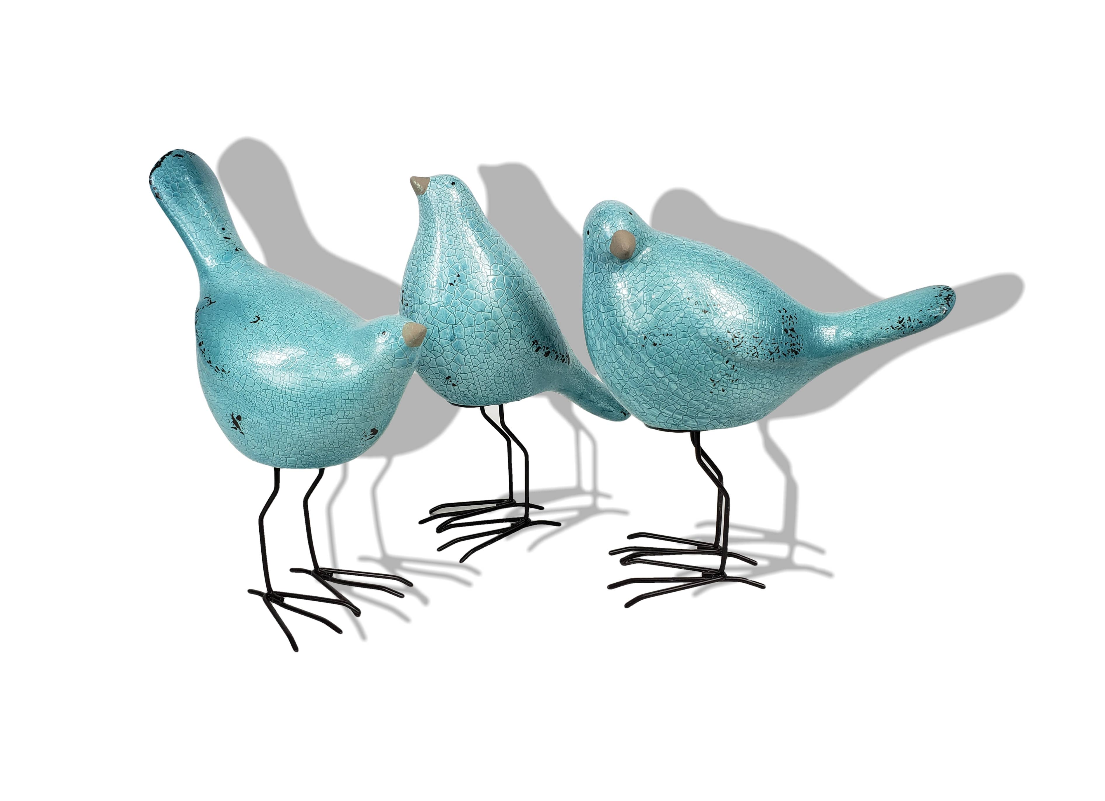 Galt International Company - Wholesale Decorative Figurine - Spring & Easter Little Bird Outdoor Statue  9.5" Tall (S/3)10