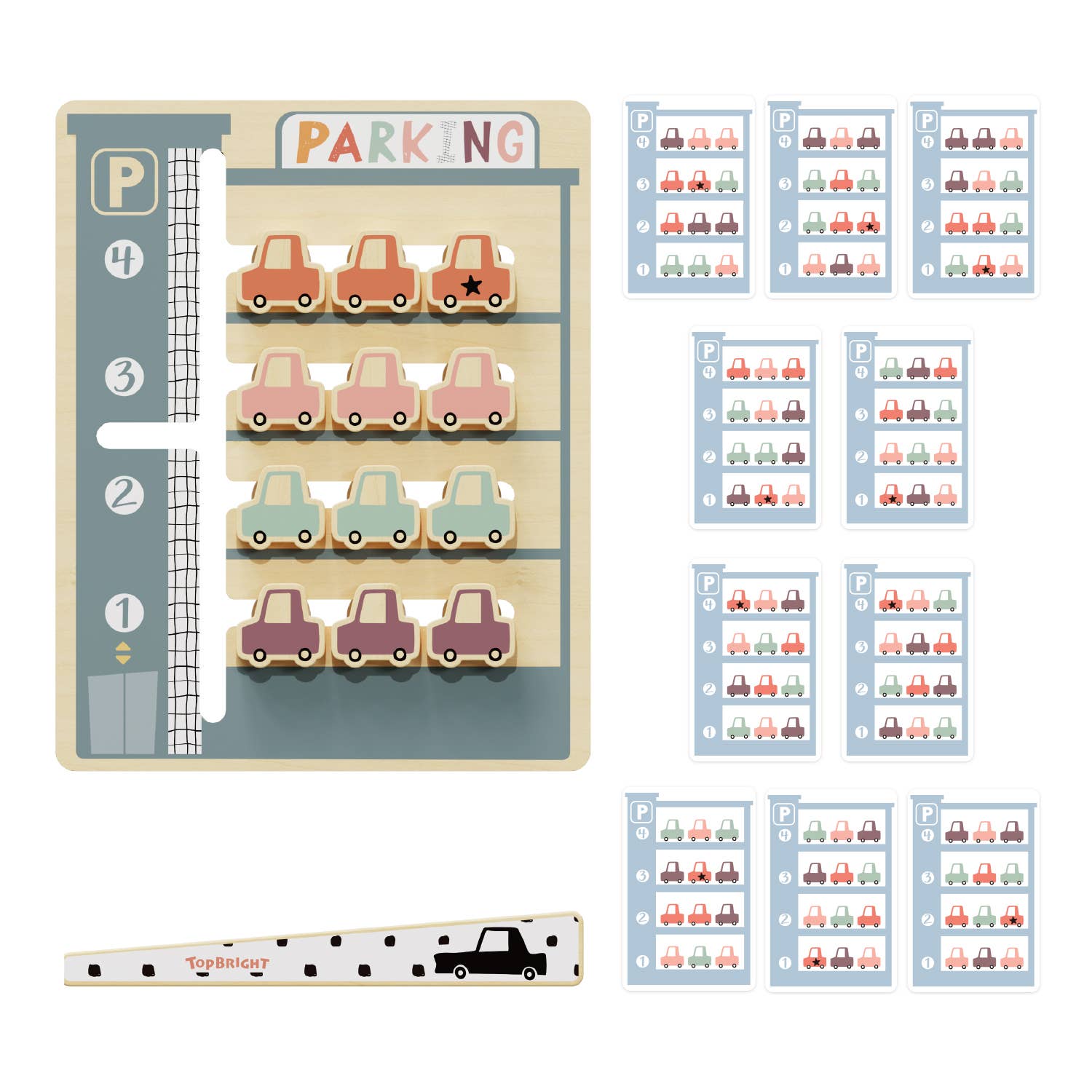 TOPBRIGHT GmbH - Wholesale Toy Set - Kids - Parking Challenge - Montessori7