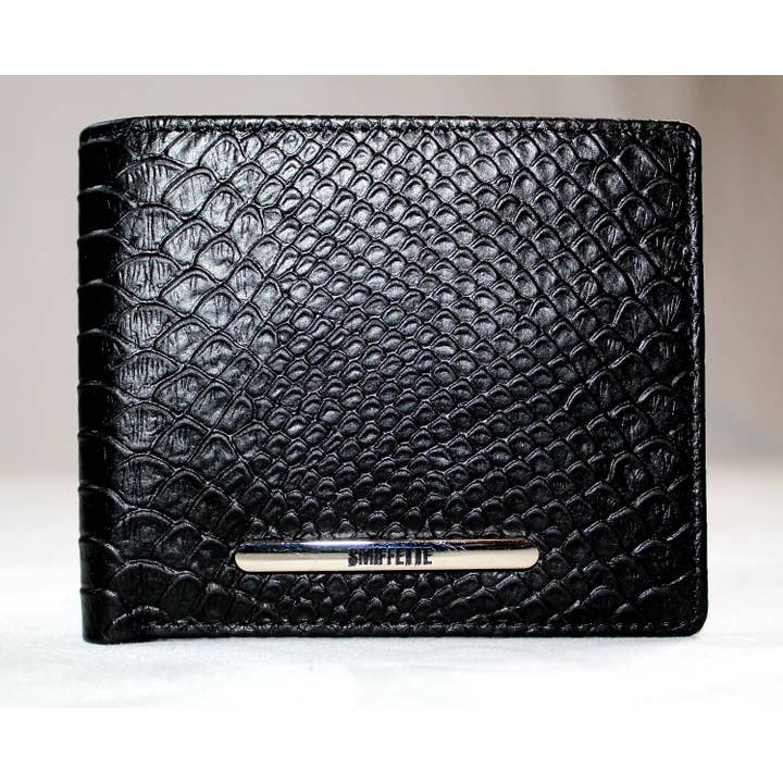 Carbón Cartera de bolsillo con relieve de cocodrilo WMC - carbón de venta al por mayor en Faire