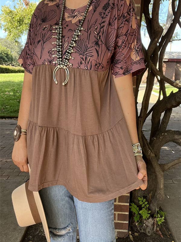 GJQ15652 Short sleeve women blouse/top for wholesale by luluclothes