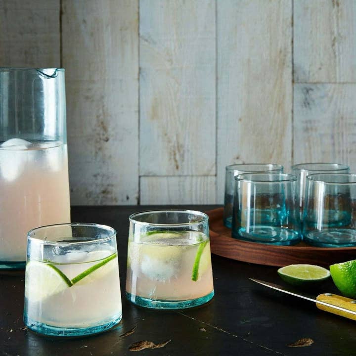 High crafty – wholesale Wine glass – Handblown Moroccan Wine Glasses – Set of 6 Cone-Shaped Glass5