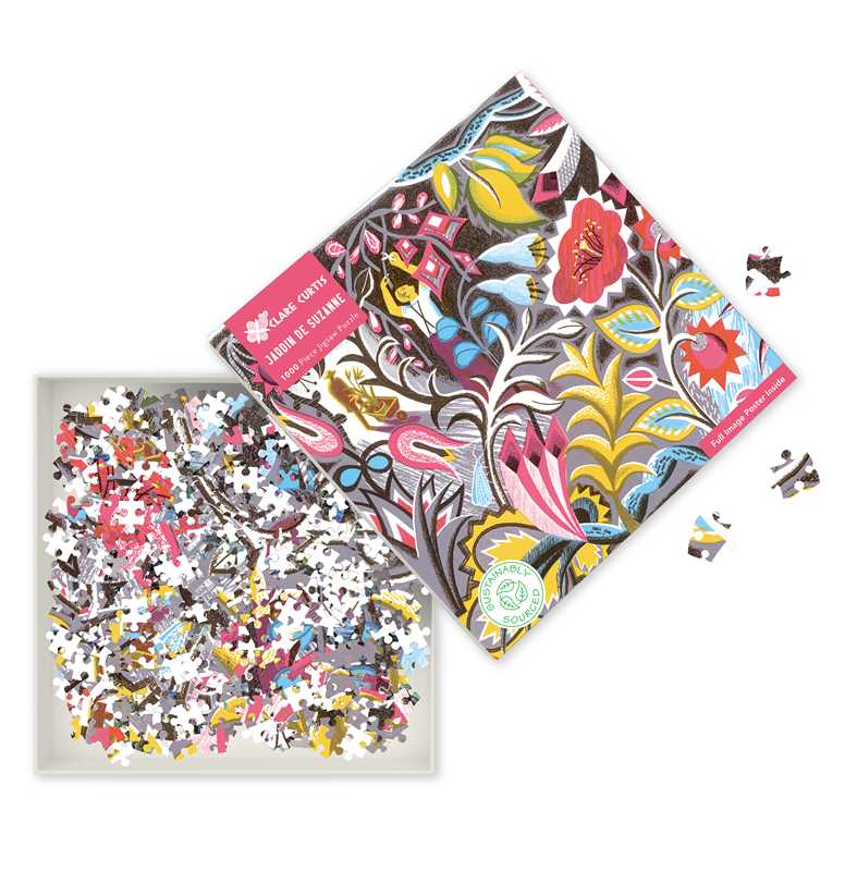 Simon & Schuster - Wholesale Puzzle - Adult - Adult Sustainable Jigsaw Puzzle Clare Curtis: Jardin de Suzanne by1