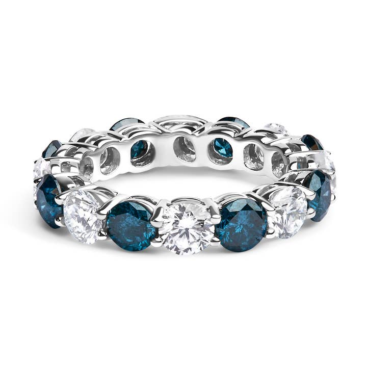 14K Gold 6 1/4 Cttw Lab-Grown & Natural Diamond Band Ring for wholesale by Infinite Jewels