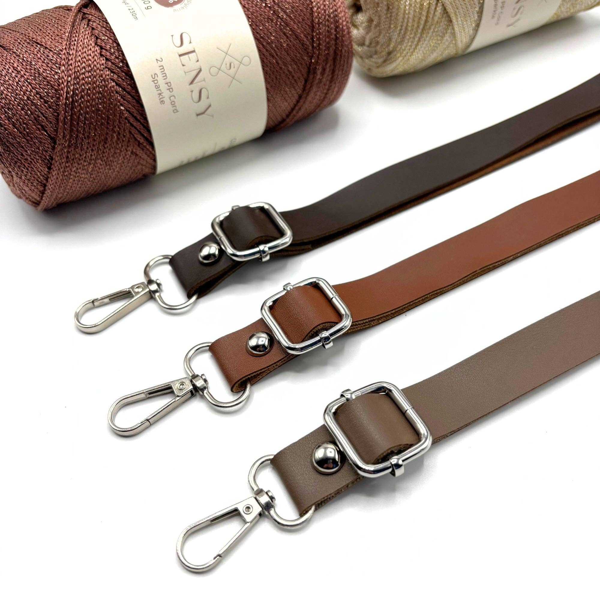 Sensy – Großhandel Schulterriemen – Unisex – PU-Leder verstellbarer Taschenriemen (65 cm bis 135 cm)25