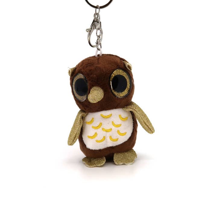 ASSORTED Owl Plush Key Chain TY612-2. (12PC) for wholesale on Faire2