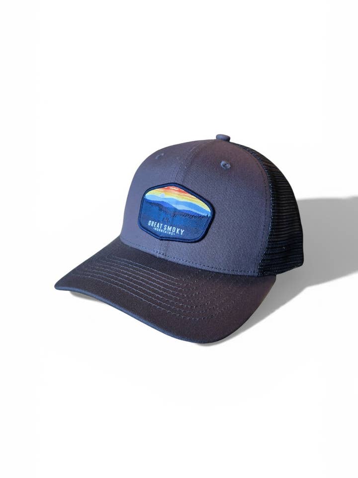 Boné trucker Great Smoky Mountains | Boné de caminhada do Parque Nacional por atacado de Moove Headwear