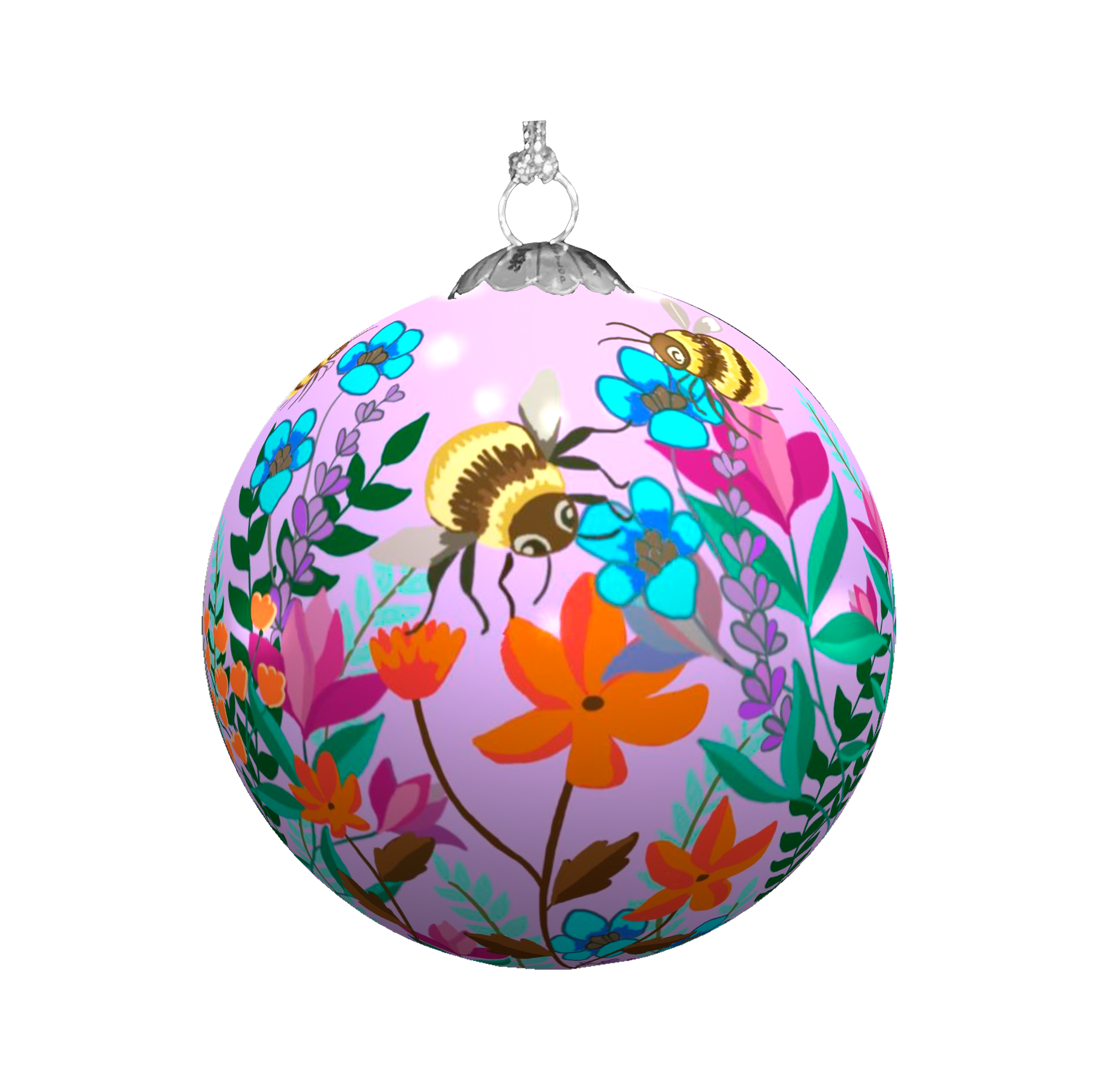 Honest love our planet – wholesale Ornament – Lavender Bee Garden Christmas baubles1