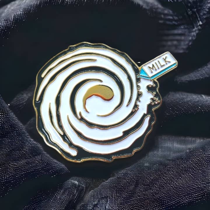 PINtelligentsia - Wholesale Lapel Pin/Button - Milky Way Enamel Pin - "Whole Milk-y Way" Funny Pun Pin!8