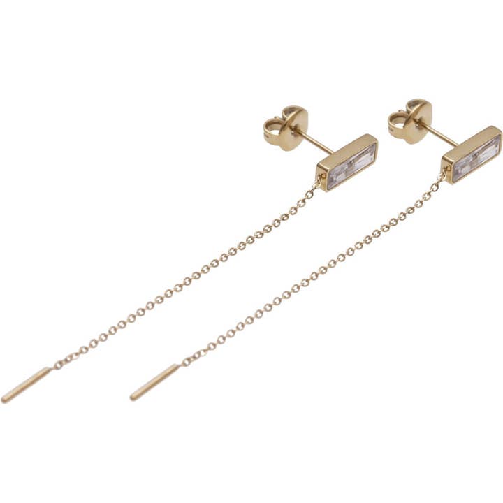 ISAIAH Earrings - Gold Line for wholesale by 3 For Evigt