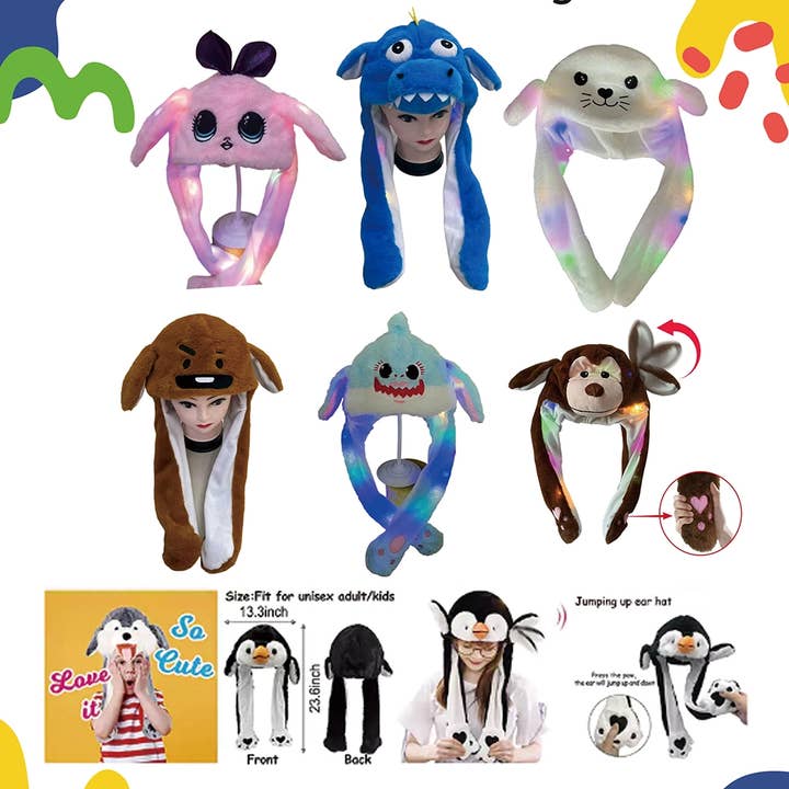 Puka Creations - Wholesale Light-Up Toy - Kids & Baby - Light Up Moving Hat0