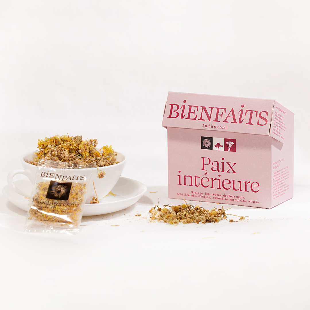 Bienfaits Infusions - Vendita all'ingrosso Tisane salutari e depurative - Inner peace per alleviare i dolori mestruali2