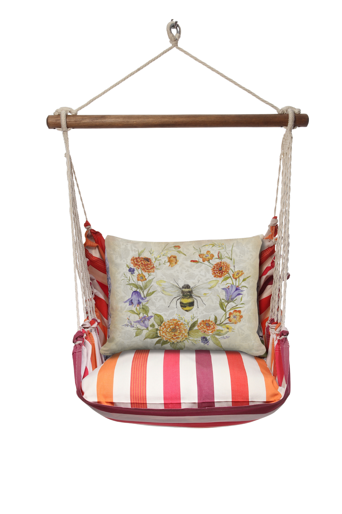 Magnolia Casual - Wholesale Swing Set - Hammock Swing 4-Piece Set indoor / outdoor - Cristina Stripe4