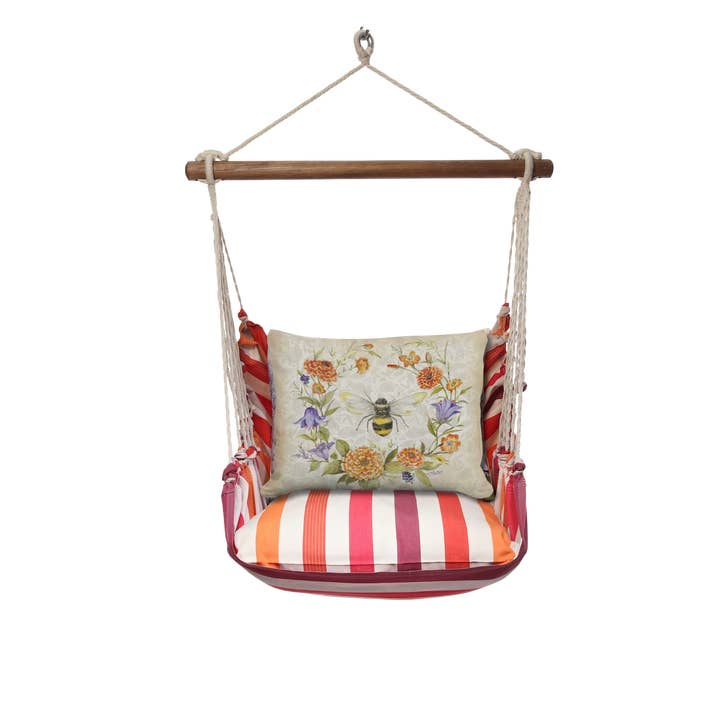 Magnolia Casual - Wholesale Swing Set - Hammock Swing 4-Piece Set indoor / outdoor - Cristina Stripe4