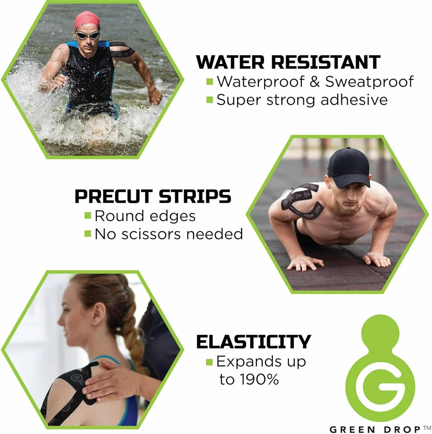 Style Asia - Wholesale Fitness Equipment - Green Drop Kinesiology Tape 4