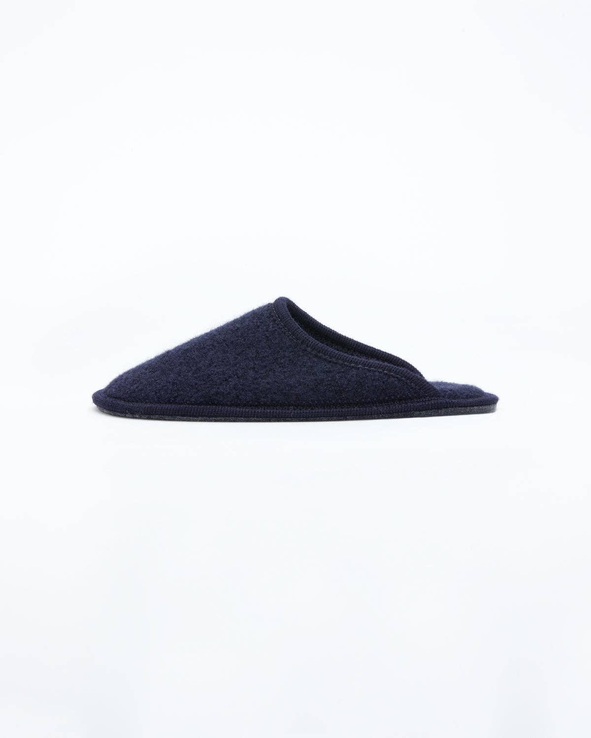 Le Clare - Wholesale Slippers - Women's - Women's Boiled Wool Stella Slipper Navy0