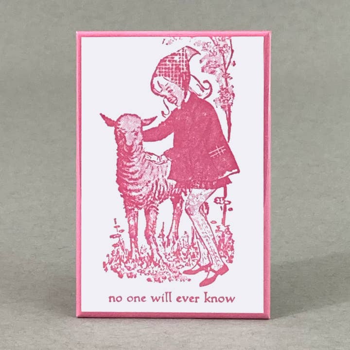 No One Will Ever Know | Subversive Friend Gift Magnet for wholesale by Rx Letterpress