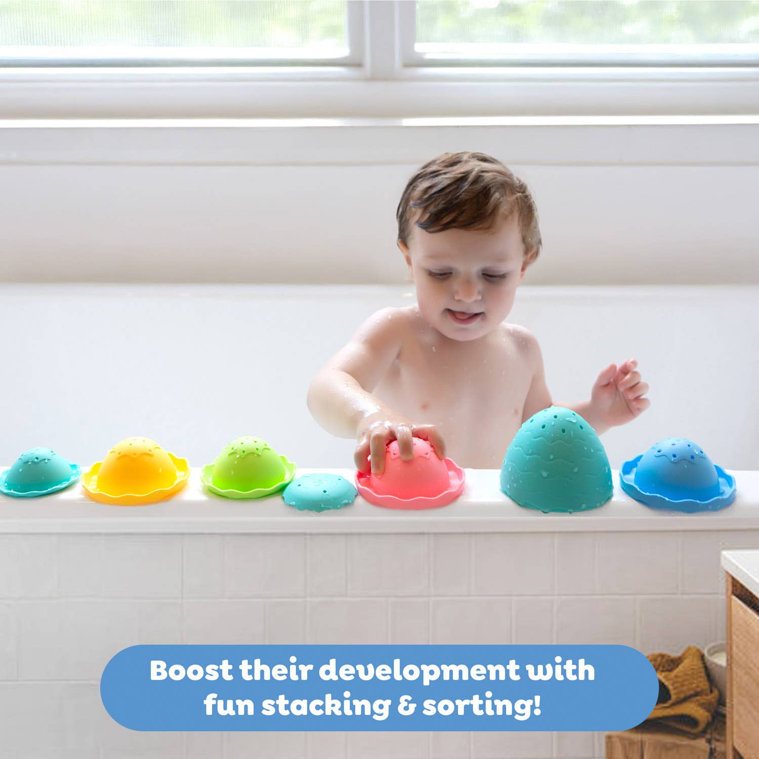 Tiger Tribe - Wholesale Bath Toy - Baby - Stack and Pour Bath Egg1