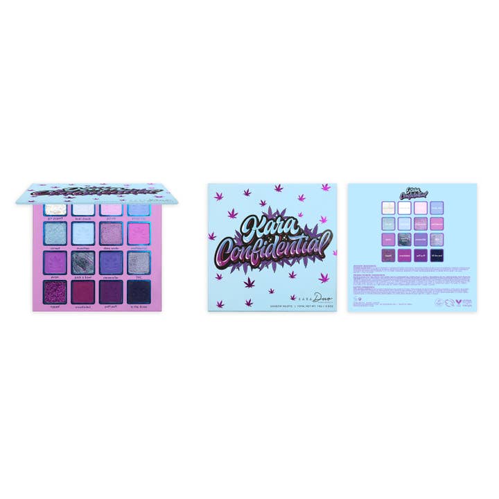 Kara Beauty - Wholesale Eyeshadow Palette - KARA CONFIDENTIAL 16-Shade Creative Beauty Palette - VEGAN