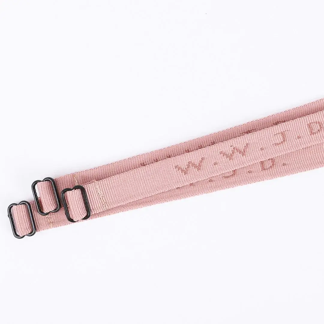 Swanson Christian Products - Wholesale Woven/Braided Bracelet - WWJD Bracelet - Pink - Pk254