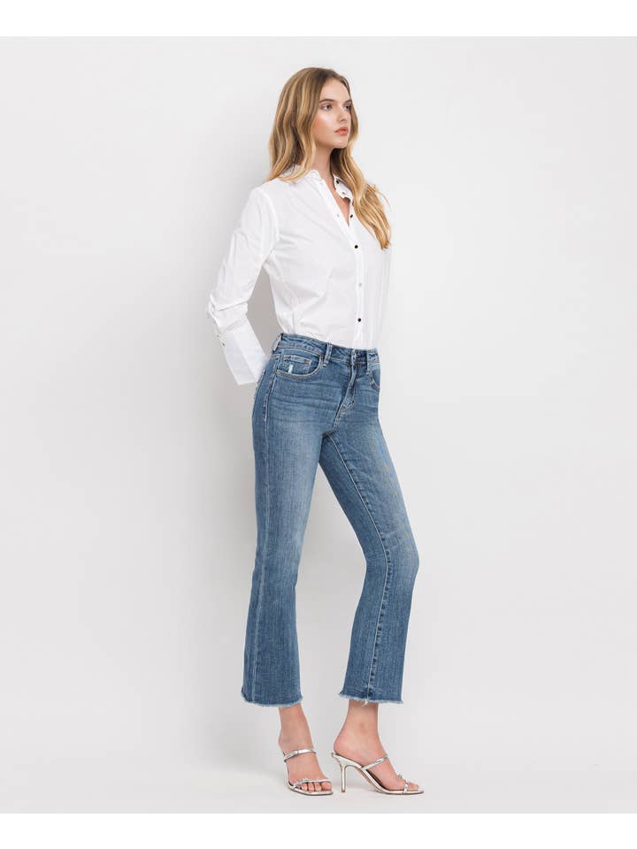 Virtuous HIGH RISE KICK FLARE JEANS LV1054 for wholesale on Faire