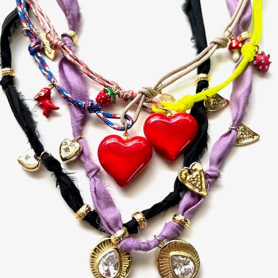 Heather Kahn - Wholesale Pendant/Charm Necklace - Fruity Trinkets & Doodads Necklace