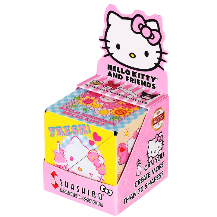 Fun In Motion Toys - Wholesale Puzzle - Kids - Shashibo Hello Kitty 12-pc Magnetic Puzzle Cube STEAM MESH6