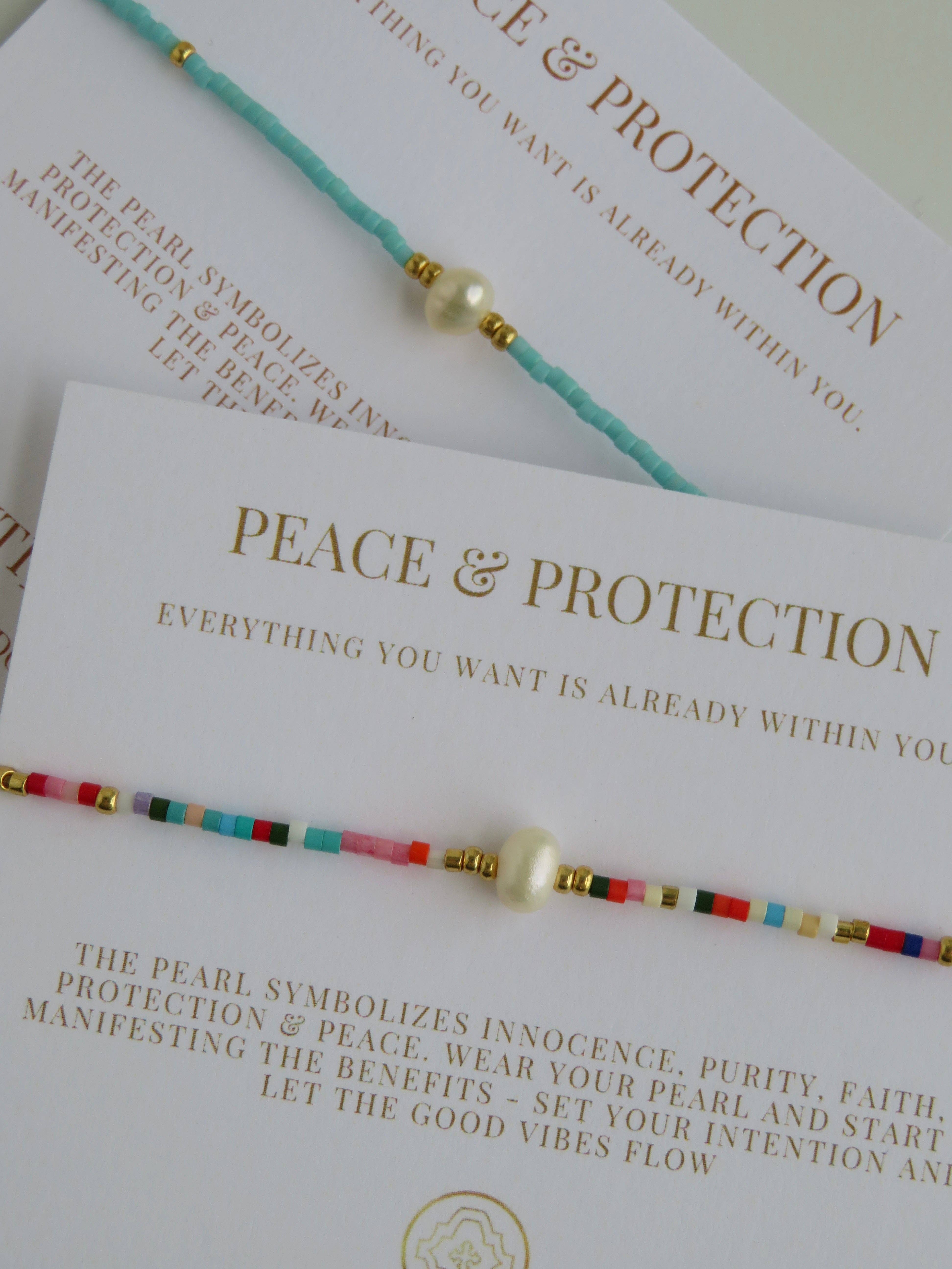 Boutique Suarez Co. - Wholesale Beaded Bracelet - Manifest Peace - Pearl Bracelet42