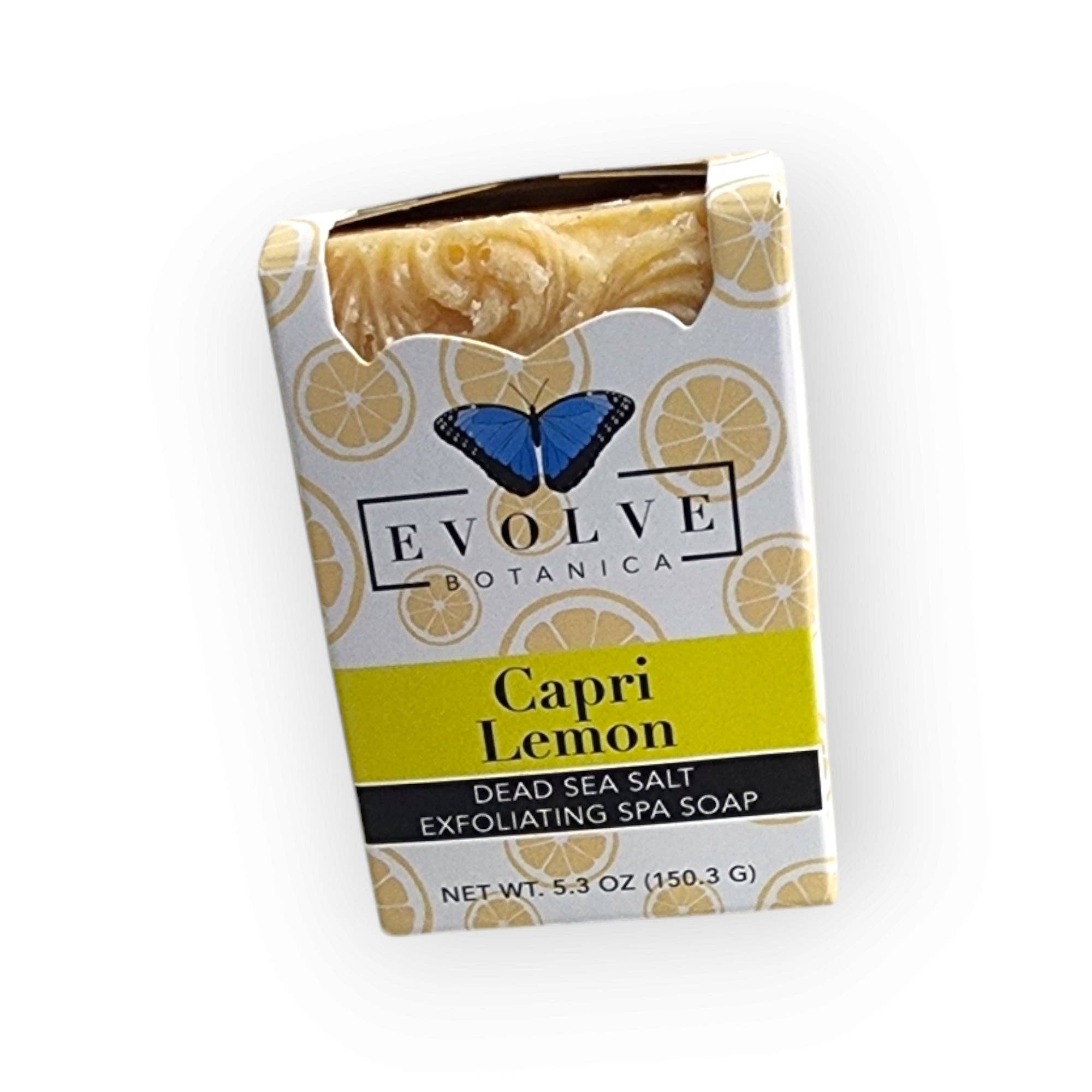 Evolve Botanica – Engroshandel Sæbestykke – Capri Citronsaltbar - Eksfolierende Citrus Dødehavssaltskrub7