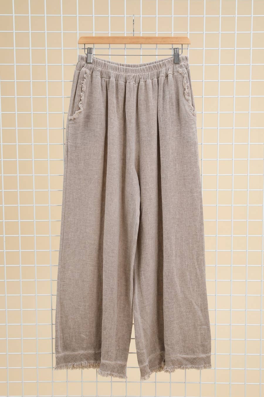 Lea & Luc - Grandes Tailles - Wholesale Pants - Women's - Plus size linen trouser SKU 999819
