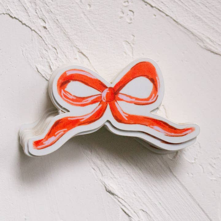Autocollant en vinyle Bow pour la vente par give with joy