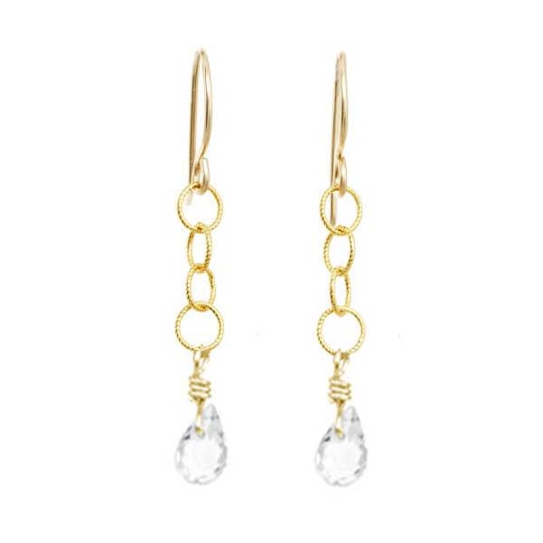 Orecchini Chainlink con Briolette per la vendita all'ingrosso da parte di Catherine Weitzman