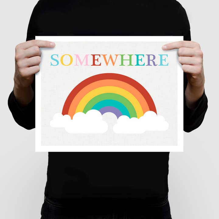 Creative Monsoon - Wholesale Art Print - Somewhere Over The Rainbow Print3