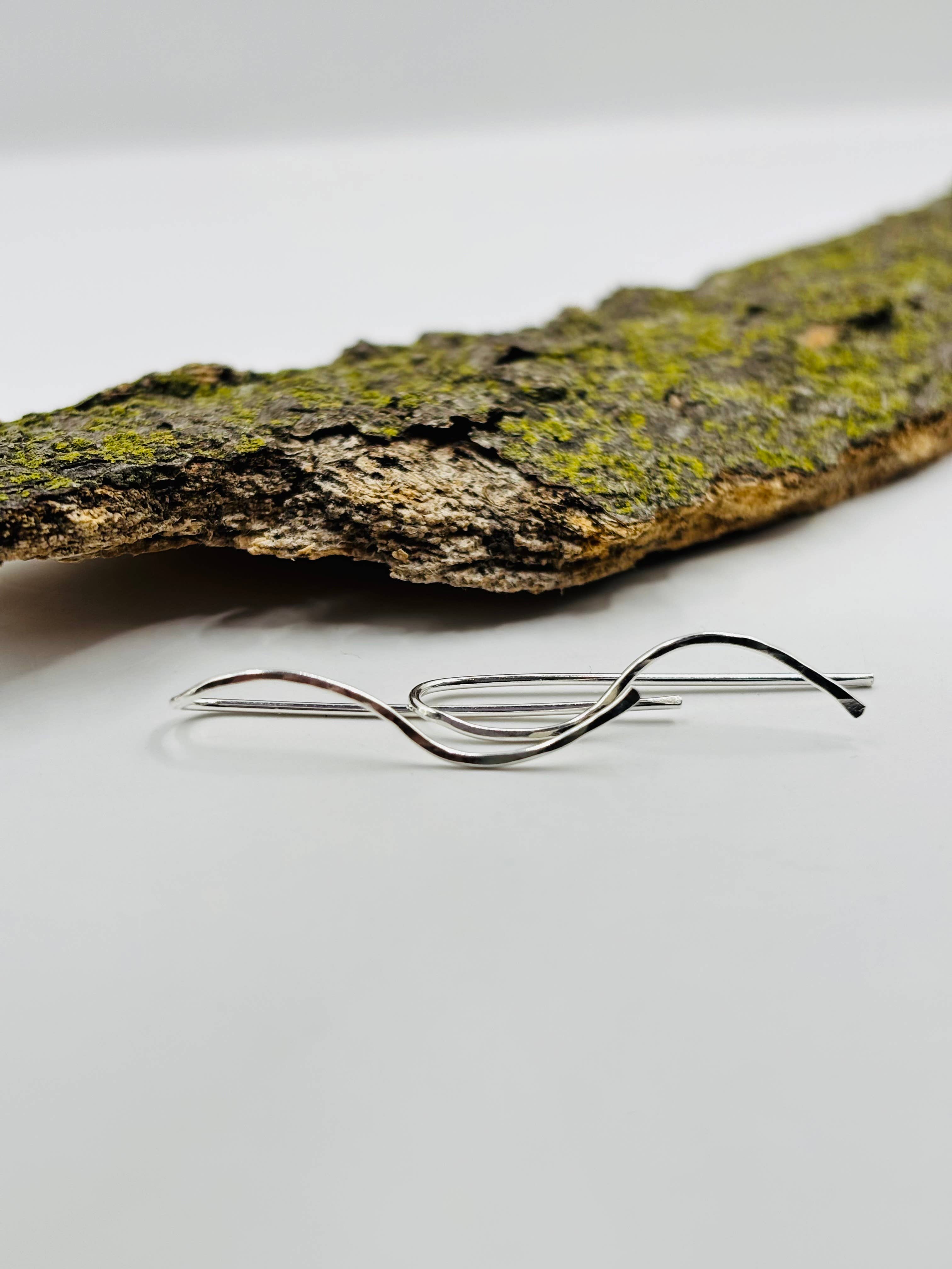 Rachel Renee Jewelry - Wholesale Dangle Earrings - FLORA Mini Tendril Threaders and Ear Climbers 8