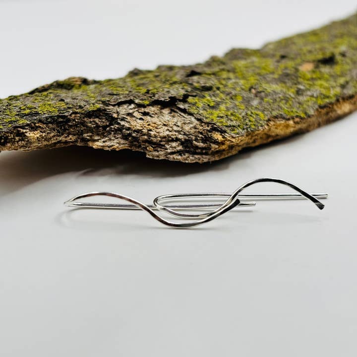 Rachel Renee Jewelry - Wholesale Dangle Earrings - FLORA Mini Tendril Threaders and Ear Climbers 8