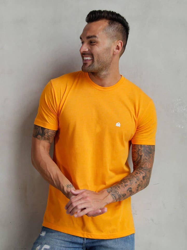 INTO THE AM – T-shirt – Homem por atacado – T-shirt Básica Ajustada Premium para Homem (de Marca)1