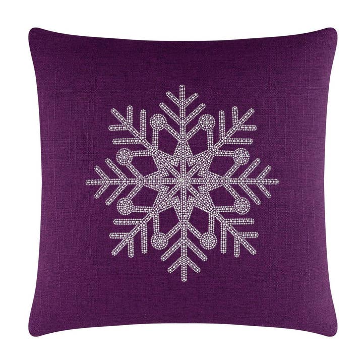Sparkles Home - Wholesale Throw/Decorative Pillow - Rhinestone Snowflake Pillow56