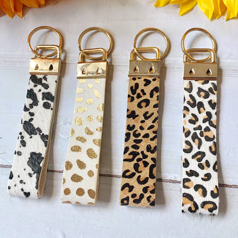 MKS America - Wholesale Keychain - Women's - Retro Leopard Cow Print Keychain4