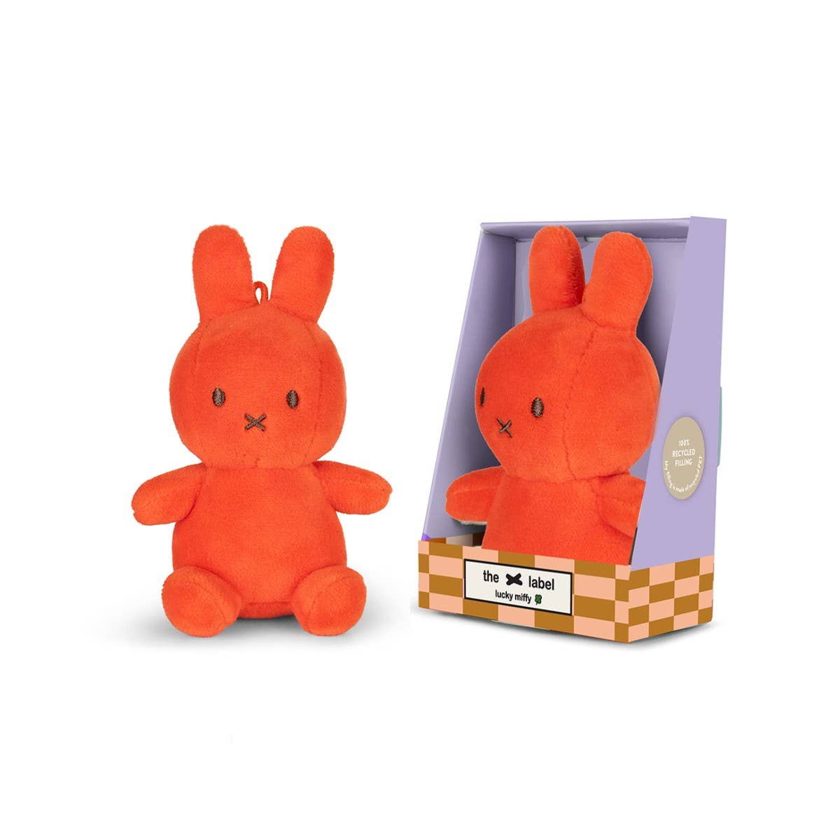 Miffy by S-c Brands – wholesale Stuffed/plush toy – Kids & baby – Miffy Lucky Charm Bright Coral in Giftbox 10cm
