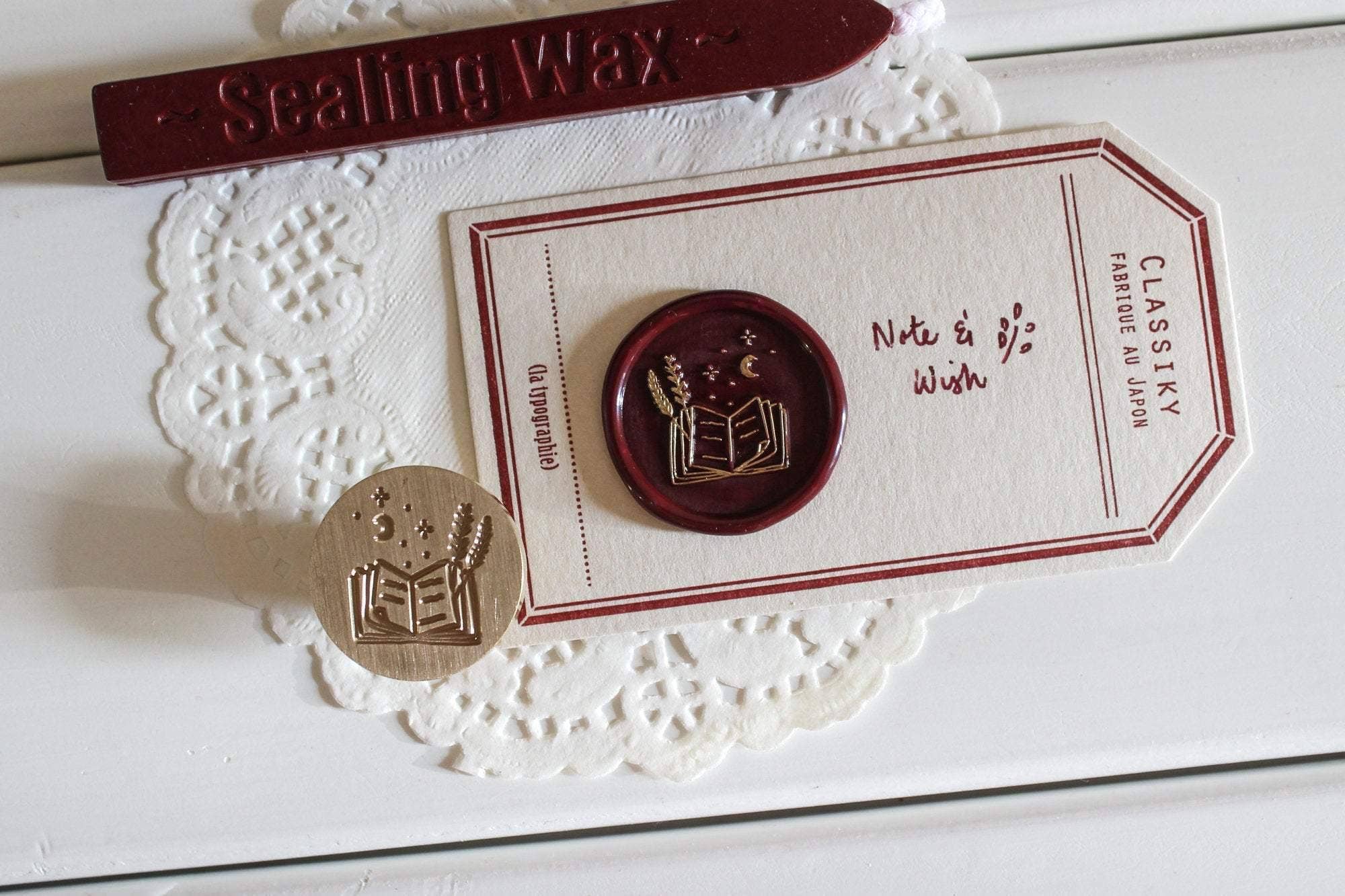 Note & Wish - Wholesale Decoratieve stempel - Book of Dreams zegelstempel voor wax1