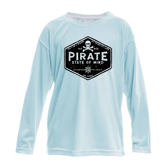 Pirate State of Mind Youth Boy's Coastal Nomad Shirt for wholesale by upf50.clothing Private Label & Name Drop
