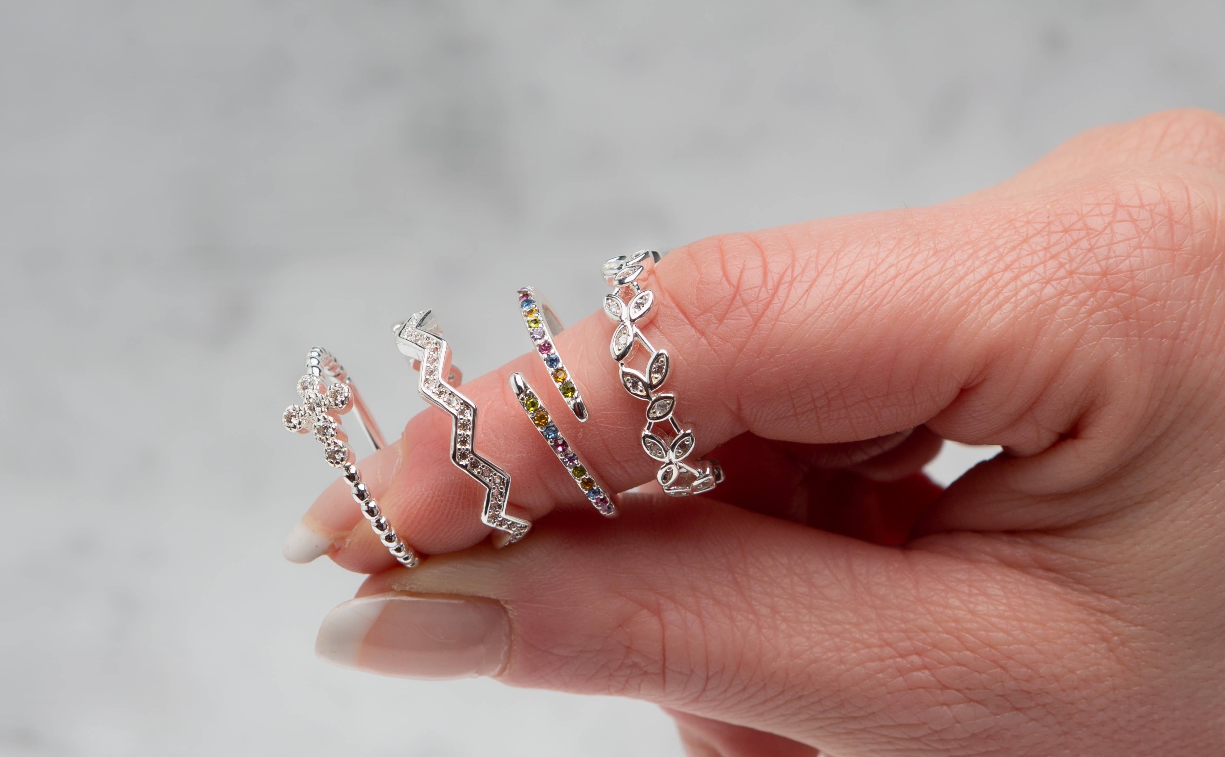 Center Court - Wholesale Retailer Display - Jewelry - E Stack Ring Starter Package: 160 Assorted Stack Rings3