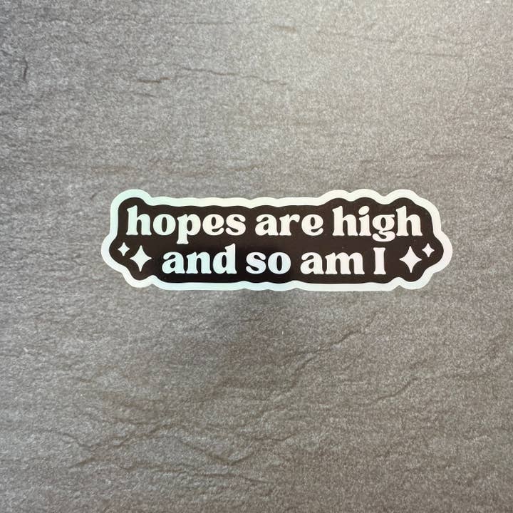 Hawburns Studio - Wholesale Sticker - Hopes Are High Water Proof Tumbler Bottle Stoner 420 Gift4