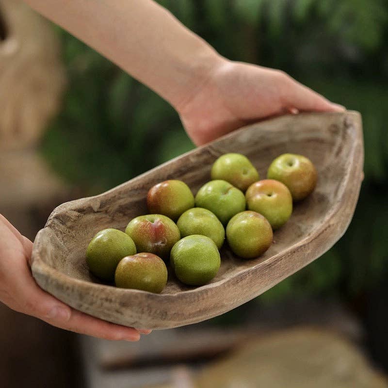 Rustic Reach - Wholesale Platter - Retro Wooden Boat-Shaped Fruit Platter8